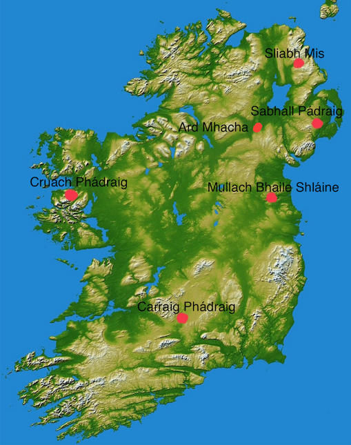St Patrick's map
